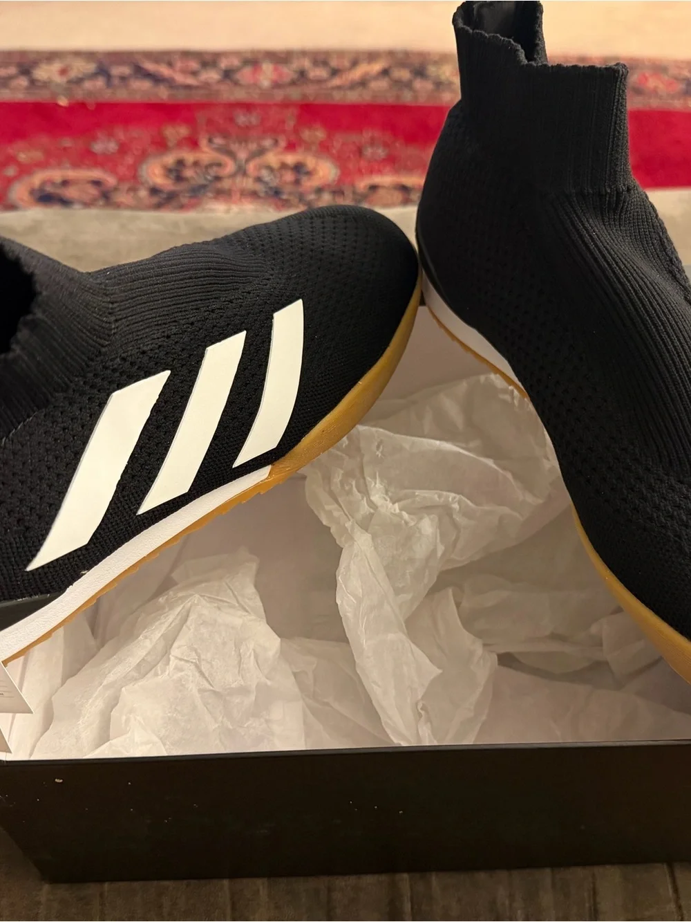adidas Black White Gum-Soled GR ACE 16+ TR Men’s Trainers